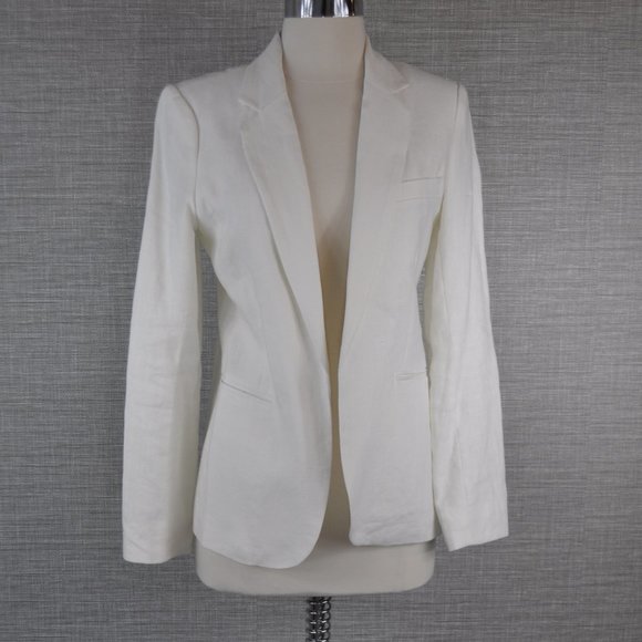 Joie Jackets & Blazers - NWT Joie White Mehira Linen Blazer - 4